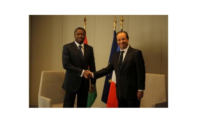 Rencontre entre le Président togolais et le Président français - New York septembre 2012